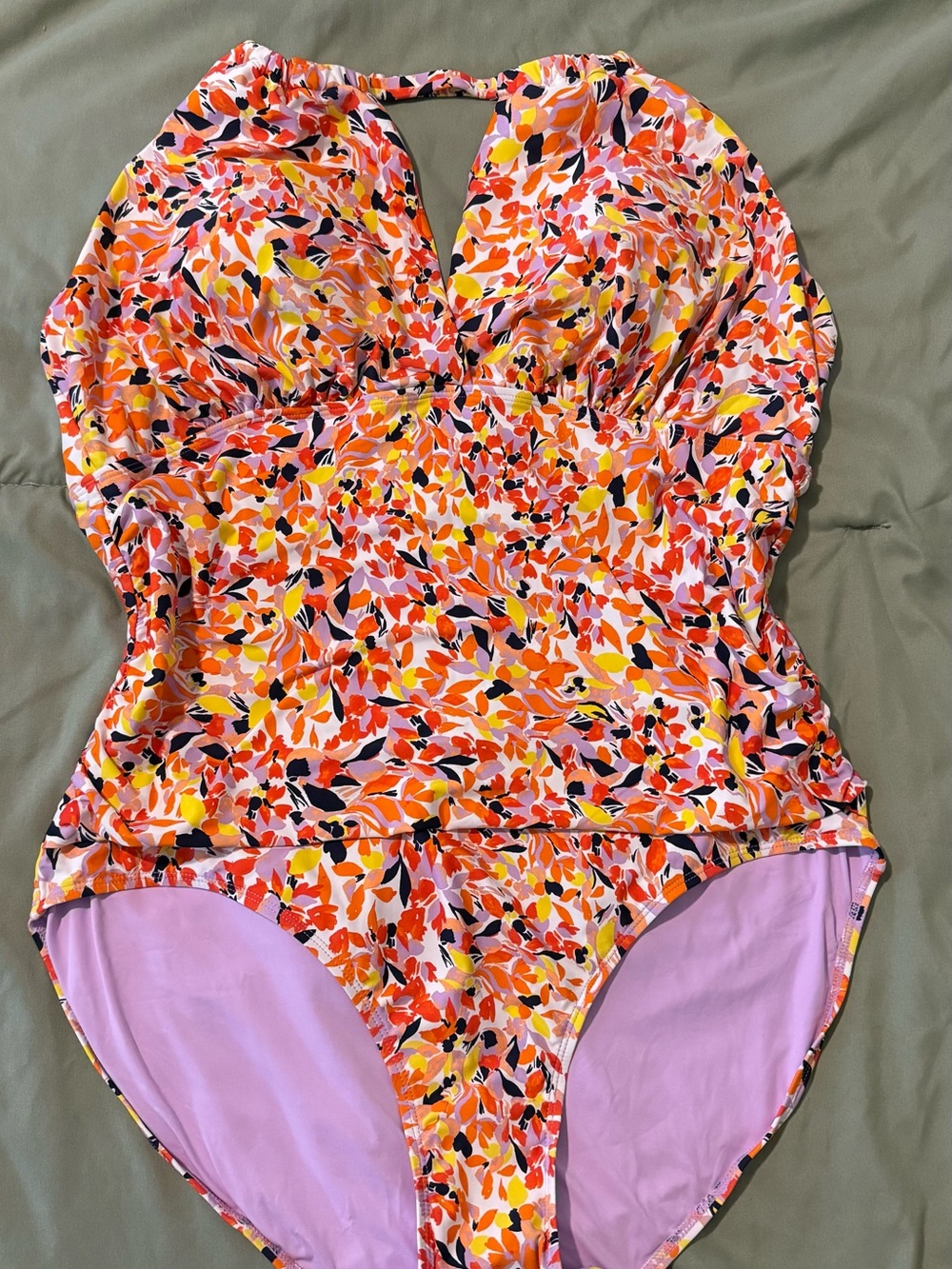 Women’s Floral One-Piece Swimsuit - Multi-Color by